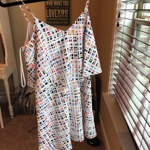 Geometric print dress